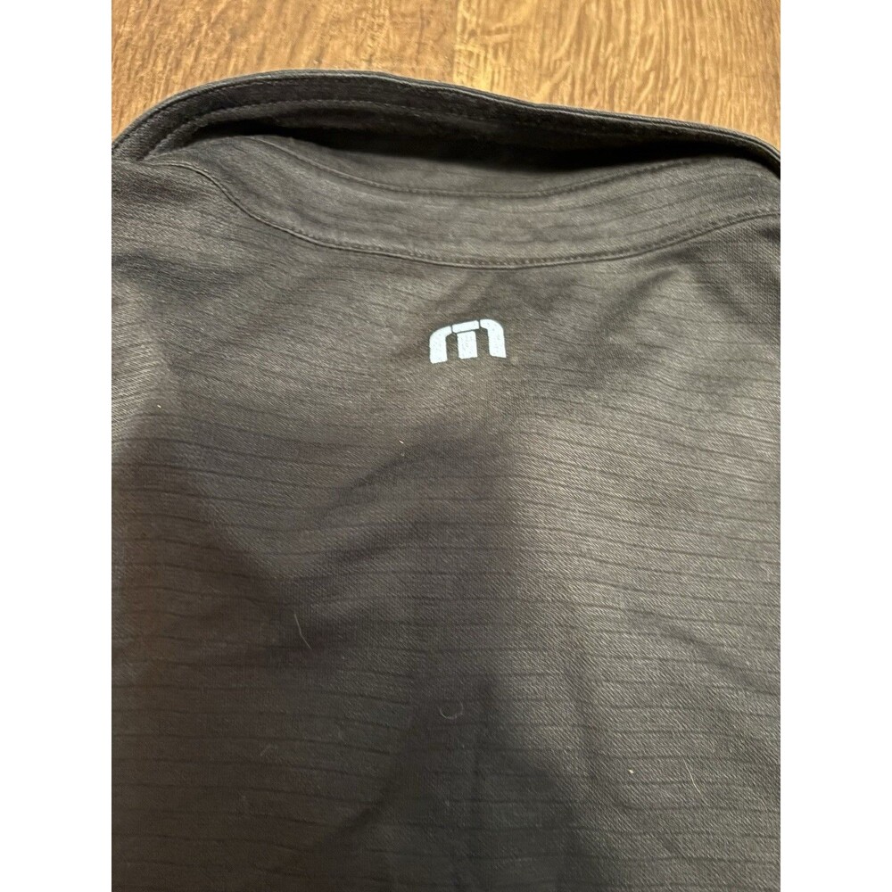 Travis Mathew Short Sleeve Striped Polo Golf Shirt - Black - XL - Picture 7 of 7